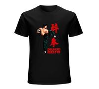 Drunken Master Martial Arts Jackie Chan Men Black T-Shirt Print Unisex Cotton Tee Shirt S
