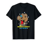 Drunken Monkey Shirt Funny Ape DJ Hit That Beat T-Shirt