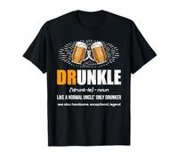 Drunkle Shirt Druncle Definition Funny Drunk Uncle Beer T-Shirt