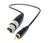 DRUT 0.5m 3-Pin XLR Female to RCA Phono Audio Cable - Gold-Plated Connector, Soft, flexible PVC Coat, for Microphone, CD Player, Speaker, Mixer & Amplifier 1.6ft