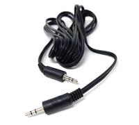 DRUT 1.2m 3.5mm to 3.5mm Aux Cable Audio Lead Stereo Headphone Mini Jack Male to Male Auxiliary Cord Compatible with Car Audio, TV, PC, Tablet, Laptop, MP3, Speaker Black Nickel Connectors 4ft