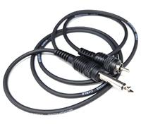 DRUT 1.2m 6.35mm Mono Jack to RCA Phono Plug Cable, 1/4 Inch TS | Connects 1/4 inch outputs on mixers, keyboards and guitars to RCA inputs on amps and hi-fi; 4ft
