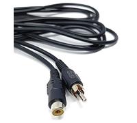 DRUT 1.2m RCA to RCA Socket Mono Single Phono Extension Cable Hi-Fi/TV | Extra Reach for Existing Audio Setups