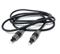 DRUT 1.5m Digital Optical Audio Toslink Cable, Compatible with TV, Soundbar, Game Console, DVD Player, PC 5ft Black