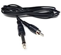 DRUT 1.8m 6.35mm (1/4") Mono Jack Plug to RCA Phono Plug Audio Male to Male Lead Cable 6ft