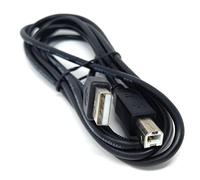 DRUT 1.8m USB A to B 2.0 24AWG High Speed Cable Lead for Printer, Scanner, Music Instrument 6ft Black Nickel Connectors