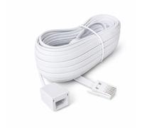 DRUT 10m BT Telephone Extension Cable Lead Wire, 6-pin Core (631a) BT Male to Female, Jack to Socket, Flat Cable for Home Office Phone