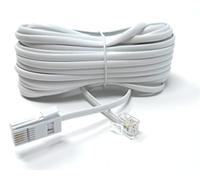 DRUT 10m, RJ11 to BT, 4 Pin Male to Male Rollover Cable Modem Router Lead Cord VDSL/ADSL (not for telephone) (33ft)