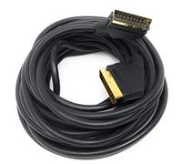 DRUT 10m Scart to Scart Cable Lead, 21 Pin Male to Male (Plug to Plug) RGB Cord for TV, VCR, DVD Player Gold Plated 33ft