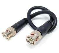 DRUT 15cm BNC to BNC Cable Lead, Coaxial RG59/RG59U 75ohm for CCTV Video Camera, Male to Male Plugs 0.5ft