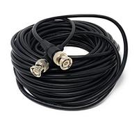 DRUT 15m BNC Male to BNC Male Coax Lead 50 Ohm RG58/58U Coaxial Cable for Analogue and Serial Digital Interface Video Signals and CCTV Camera Equipment 50ft