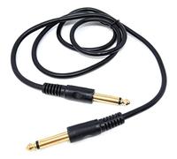 DRUT 1m 6.35mm to 6.35mm Mono 1/4'' Jack Plug Speaker, Guitar, Instrument, Patch Cable Gold Connectors 3.3ft