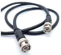 DRUT 1m BNC to BNC Coaxial Cable Lead, RG59/RG59U 75ohm, 3.3ft | CCTV Video Camera, Male to Male Plugs