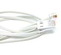 DRUT 1m BT to RJ11 4 Wire (431A) Male to Male UK Telephone Modem Lead Cable 3.3ft White