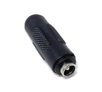 DRUT 1pcs 5.5mm x 2.1mm DC Power Coupler Female to Female Gender Changer Adapter CCTV, LEDS Lights, Music Instruments Cable Adapter Black