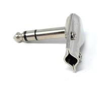 DRUT 1pcs. 6.35mm Stereo 1/4 90 Degree Right Angle TRS Solder Plug, Flat