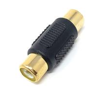 DRUT 1pcs Phono RCA to RCA Coupler Joiner Female to Female Audio Connector Cable Adaptor Gender Changer (Single)
