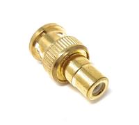 DRUT 1pcs RCA Phono Socket to BNC Male Adapter Cable Converter Gold