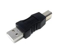DRUT 1pcs USB 2.0 A Plug Male to USB B Printer Male Plug Cable Lead Converter Adapter (Black)