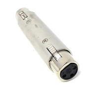 DRUT 1pcs. XLR to XLR Adapter - 3-Pin Female to Female (F-F) Connector, Coupler & Gender Changer for Microphone, AV, Audio & Video Equipment