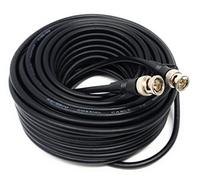 DRUT 20m BNC to BNC Cable Lead, Coaxial RG59/RG59U 75ohm for CCTV Video Camera, Male to Male Plugs 65ft
