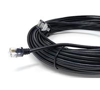 DRUT 20m RJ11 to RJ11 ADSL 2 High Speed Broadband Modem Telephone Cable Transmits Data Up to 100 Mbits/sec, 26 AWG Supports Analogue or Digital (DSL/ISDN) Applications 65ft Black