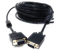 DRUT 20m VGA to VGA Cable 15 pin SVGA Male to Male for Monitor Computer PC Laptops TV Projectors Extension Lead, HD15 All Data Pins Connected 65ft Black