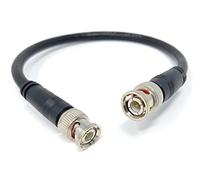 DRUT 25cm short BNC to BNC Cable Lead, Coaxial RG59/RG59U 75ohm for CCTV Video Camera, Male to Male Plugs 0.8ft