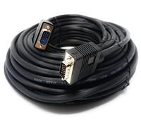 DRUT 25m VGA to VGA Cable 15 pin SVGA Male to Male for Monitor Computer PC Laptops TV Projectors Extension Lead, HD15 All Data Pins Connected 82ft Black