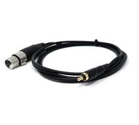 DRUT 2m 3-Pin XLR Female to RCA Phono Audio Cable - Gold-Plated Connector, Soft, flexible PVC Coat, for Microphone, CD Player, Speaker, Mixer & Amplifier 6.5ft