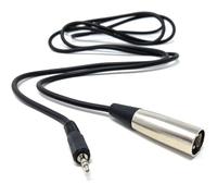 DRUT 2m 3 Pin XLR Male to 3.5mm Stereo Jack Microphone, Audio Recording Lead Cable 6.5ft