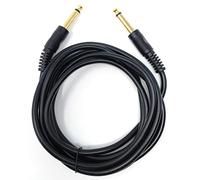 DRUT 2m 6.35mm to 6.35mm Mono 1/4'' Jack Plug Speaker, Guitar, Instrument