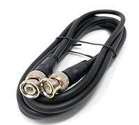 DRUT 2m BNC to BNC Cable Lead, Coaxial RG59/RG59U 75ohm for CCTV Video Camera, Male to Male Plugs 6.5ft