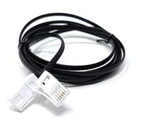 DRUT 2m, BT to BT 4 Wire 431A Male to Male Plug Telephone Flat Cable Lead (6.5ft, Black)