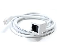 DRUT 2m CAT6 RJ45 UTP Ethernet Extension Cable Male To Female Lead Full Copper Up to 1000mbps Speed Compatible with PCs Laptops TVs IP CCTV Cameras VOIP Phones POE Devices Games Consoles 6.5ft White