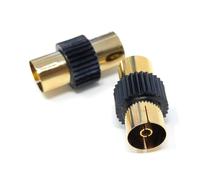 DRUT 2pcs. TV Aerial RF Lead Coupler Female to Fem