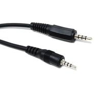 DRUT 3.5mm to 2.5mm 4-Pole Jack to Jack Audio Cable, 1.8m, TRRS AUX Lead