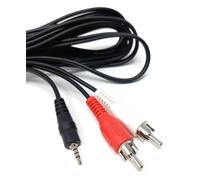 DRUT 3m 2.5mm 4 pole Jack to 2 x RCA Phono Plug Cable Lead (10ft.)