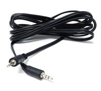 DRUT 3m 3.5mm to 3.5mm Aux Cable Audio Lead Stereo Headphone Mini Jack Male to Male Auxiliary Cord Compatible with Car Audio, TV, PC, Tablet, Laptop, MP3, Speaker (Black Nickel Connectors, 10ft.)