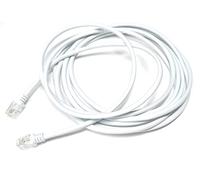 DRUT 3m RJ11 to RJ11 ADSL 2 High Speed Broadband Modem Telephone Cable Transmits Data Up to 100 Mbits/sec, 26 AWG Supports Analogue or Digital (DSL/ISDN) Applications 10ft White