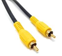 DRUT 50cm Digital Coaxial Audio Cable, Single RCA Phono Lead, S/PDIF | Short digital S/PDIF lead for linking a TV, player or console to a soundbar, AV receiver or DAC