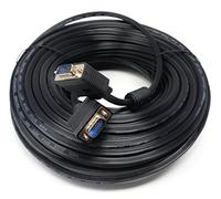 DRUT 50m VGA to VGA Cable 15 pin SVGA Male to Male for Monitor Computer PC Laptops TV Projectors Extension Lead, HD15 All Data Pins Connected 164ft Black