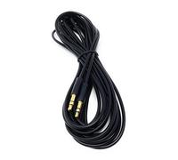 DRUT 5m 3.5mm Stereo Audio Jack Plug to Plug, Male to Male AUX, Slim Flexible Lead Cable 16.5ft Black