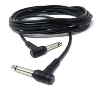 DRUT 5m 6.35mm to 6.35mm Right Angle 90 Degree Jack Audio Mono Guitar Speaker Music Instrument Cable Lead 16.5ft