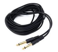 DRUT 6m 6.35mm to 6.35mm Mono 1/4'' Jack Plug Speaker, Guitar, Instrument, Patch Cable Gold Connectors 20ft