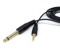 DRUT Audio TS Coax Cable Lead, 3.5mm MONO to 6.35mm MONO, 1.5m 5ft