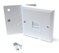 DRUT BT Master (2/4A) Telephone Socket Face Plate Plug With Box Surface, Single 70x70x30mm