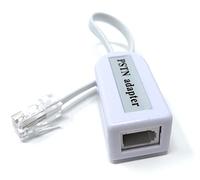 DRUT BT Socket to RJ45 Plug PSTN 6 Pin Adaptor Full Master Phone Line Leaded Telephone Converter