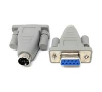 DRUT DB9 Female to PS/2 Mini-DIN 6-Pin Male Serial Adapter, Legacy Mouse Converter