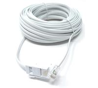 DRUT RJ11 to BT 4 Pin Male to Male Rollover Cable, 15m, 50ft